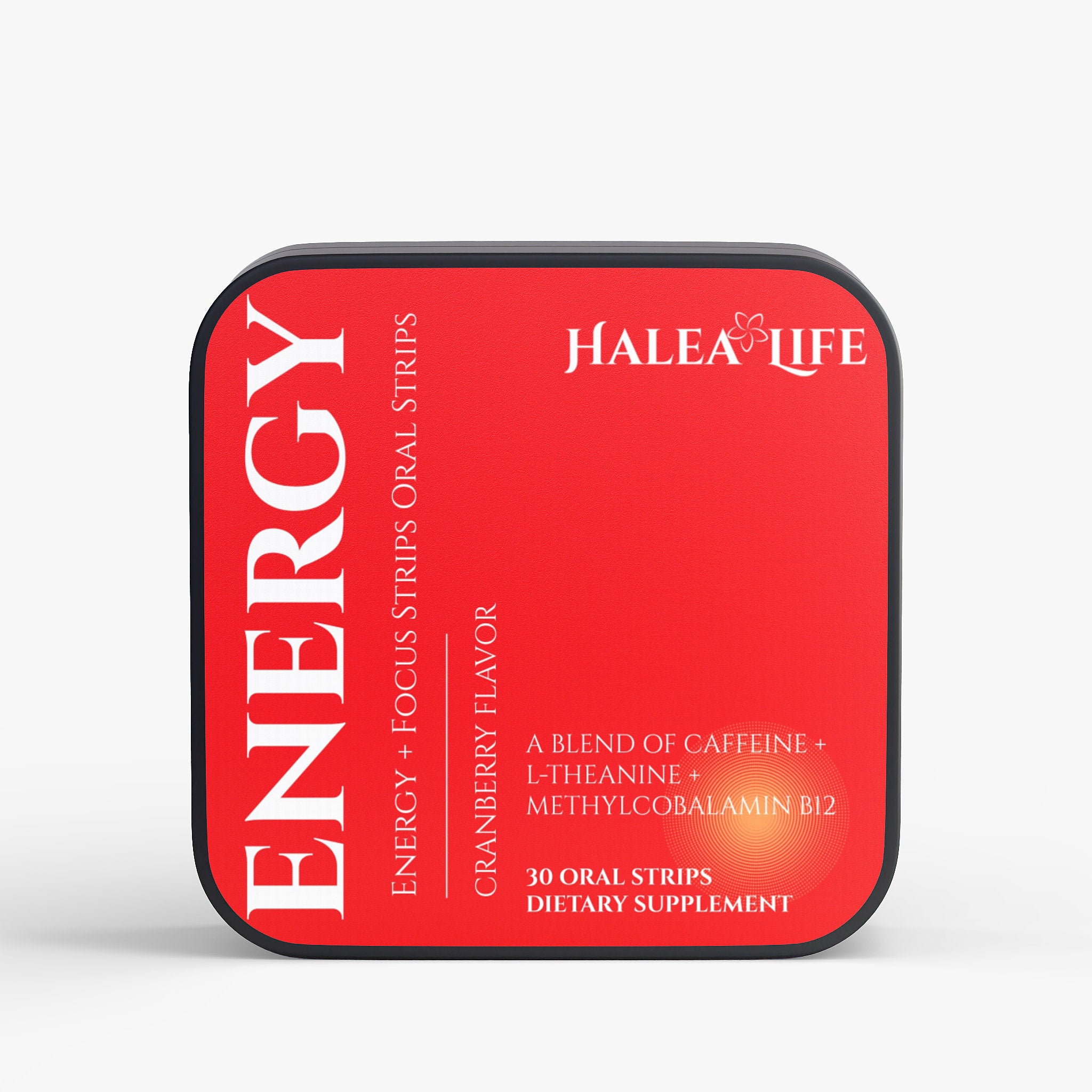 Caffeine + L-Theanine Energy Oral Strips with B12 | Halea Life