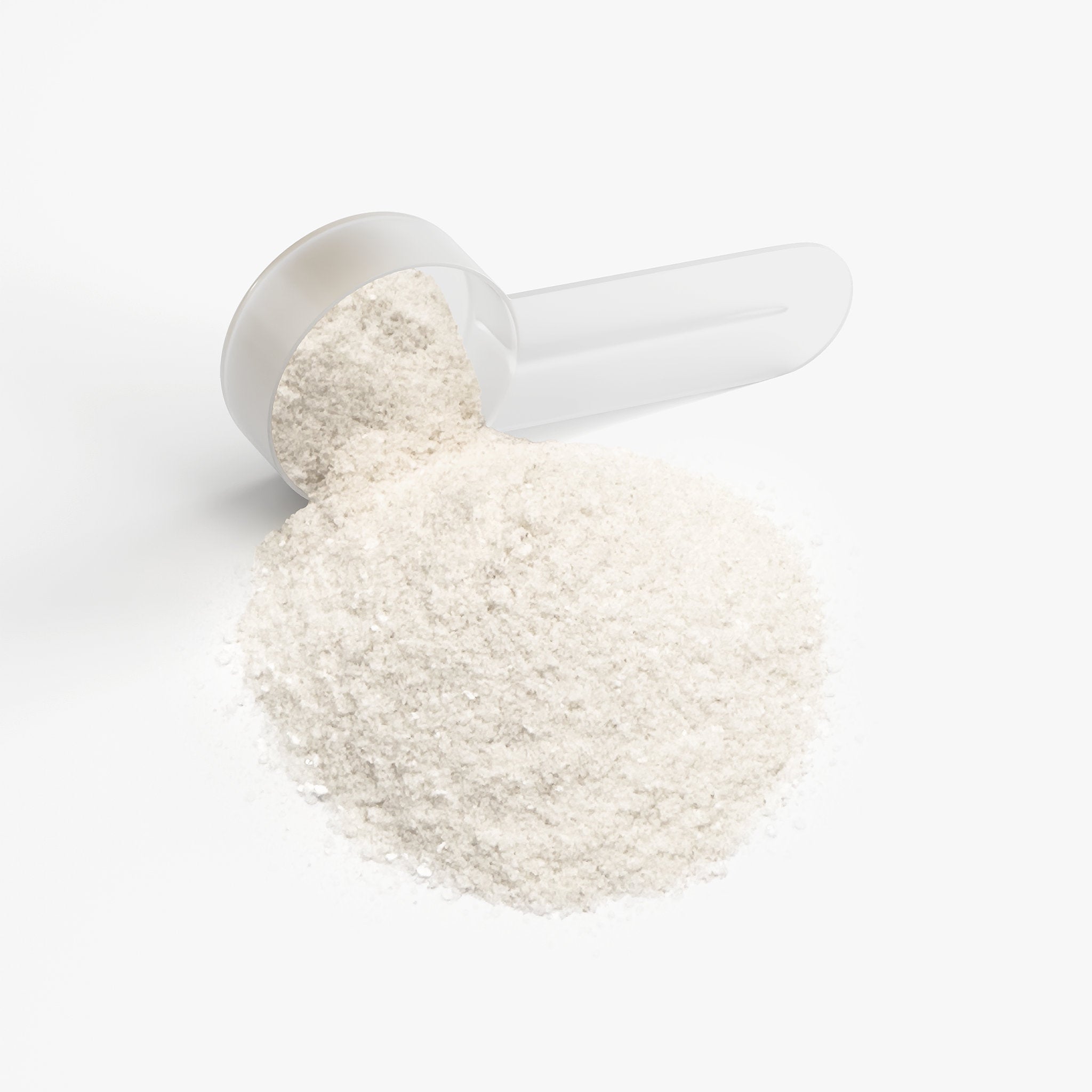 Halea Life Energy Focus Hydration Lychee scoop detail view showing powder texture and color