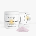 Halea Life Energy Focus Hydration Yuzu back label with mixing directions and ingredient transparency