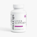 Halea Life Liver Support Capsules front label with milk thistle artichoke turmeric and L-cysteine
