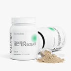 Halea Life Vanilla Plant-Based Protein Powder back label with plant protein sources and usage directions