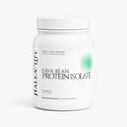 Halea Life Vanilla Plant-Based Protein Powder front label with clean vegan protein and natural flavor