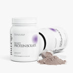 Halea Life Chocolate Performance Whey Protein Isolate back label with directions and amino acid profile