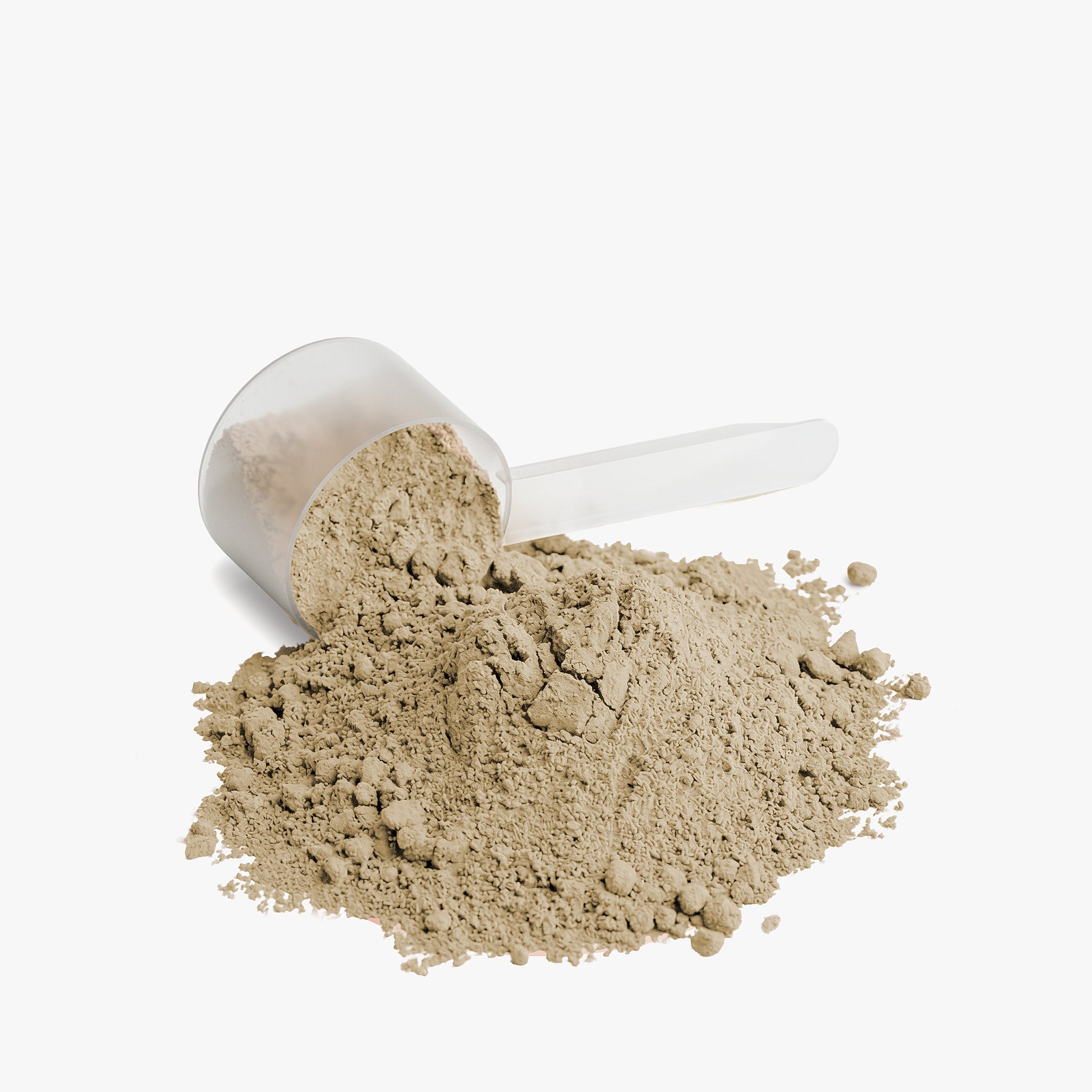 Halea Life Vanilla Pure Whey Protein Isolate detail showing smooth vanilla powder and serving scoop