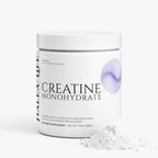 Halea Life Pure Creatine Monohydrate 5000mg supplement facts panel with 5g serving and purity details