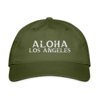 Aloha Los Angels Organic Baseball Cap - olive green