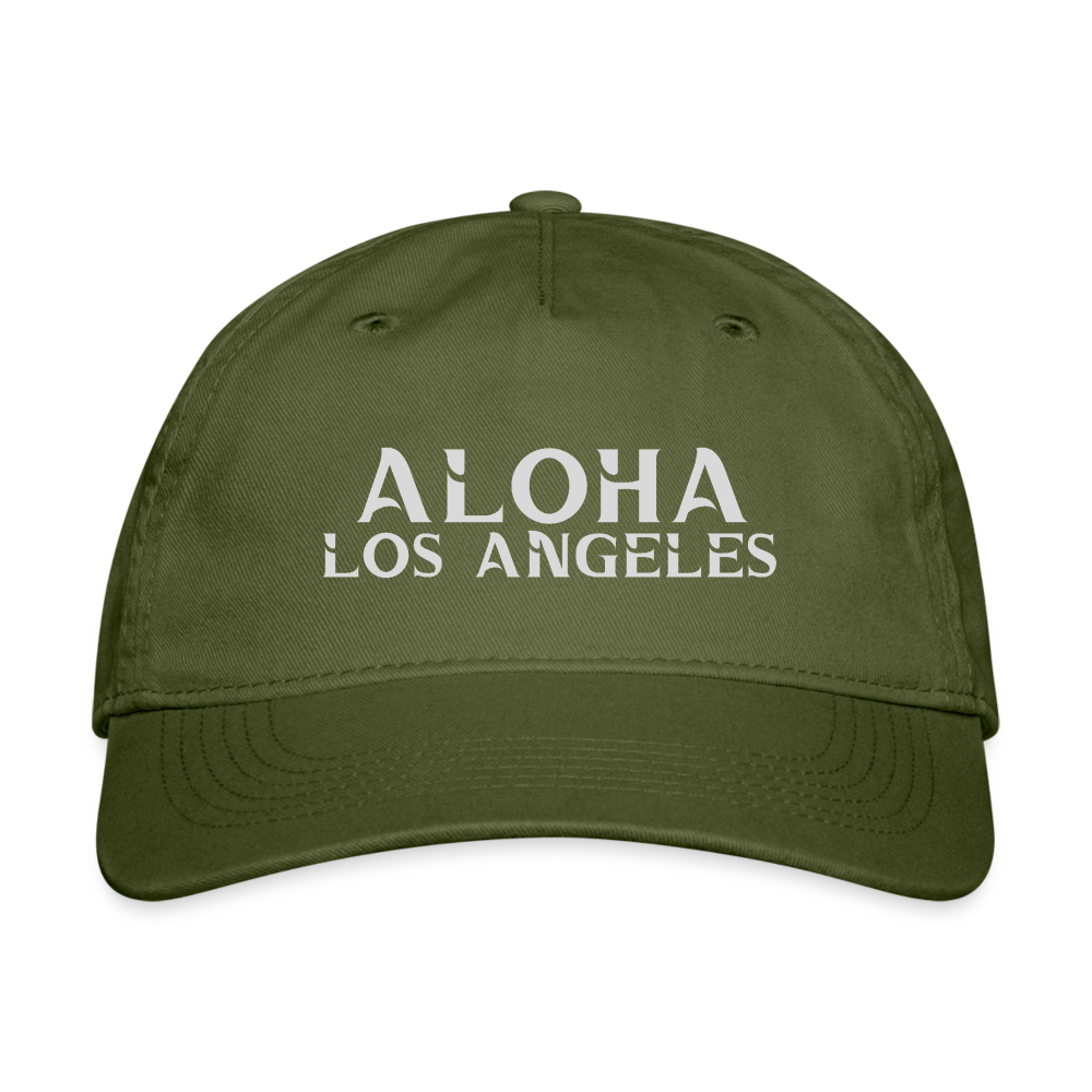 Aloha Los Angels Organic Baseball Cap - olive green