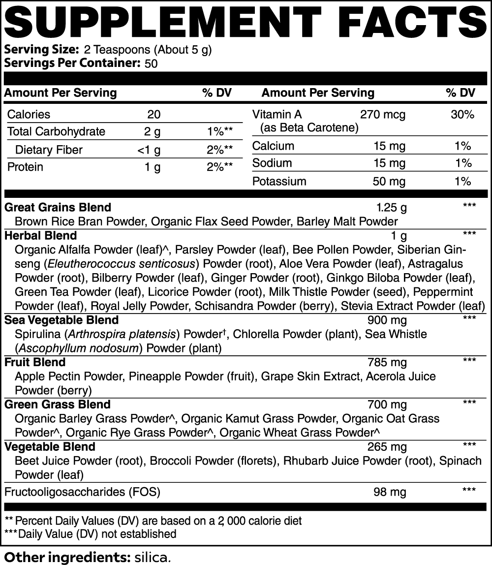 Halea Life Core Wellness Greens Superfood Powder bottle for daily digestive balance and whole-food energy support