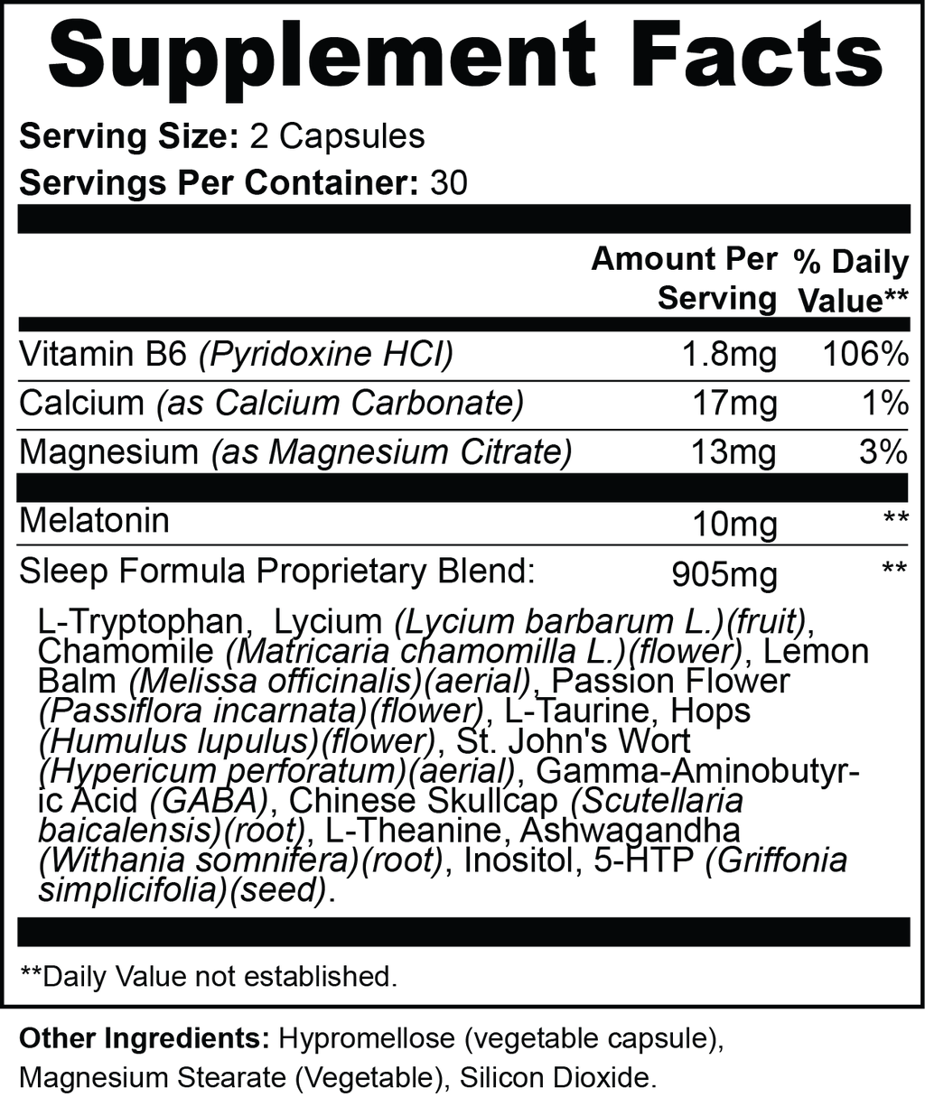 Natural Sleep Support Capsules