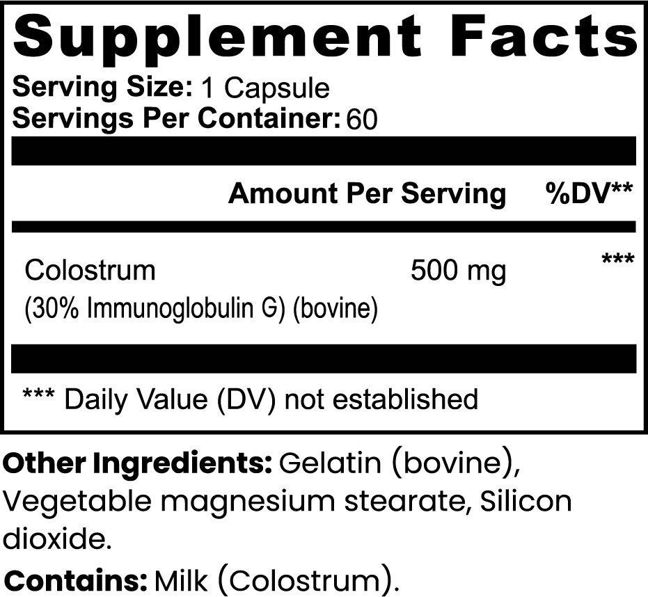 Bovine Colostrum Capsules