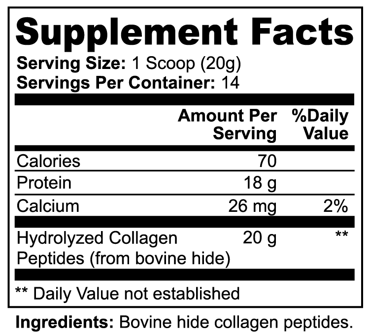 Grass Feed Hydrolyzed Collagen Powder