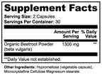 Organic Beetroot Powder Capsules