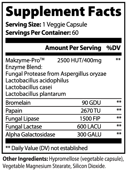 Digestive Enzyme+ with Probiotics, Bromelain & Papain