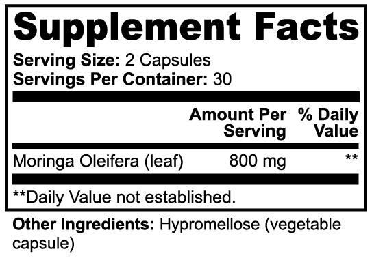 Halea Life Nutrition Organic Moringa Capsules