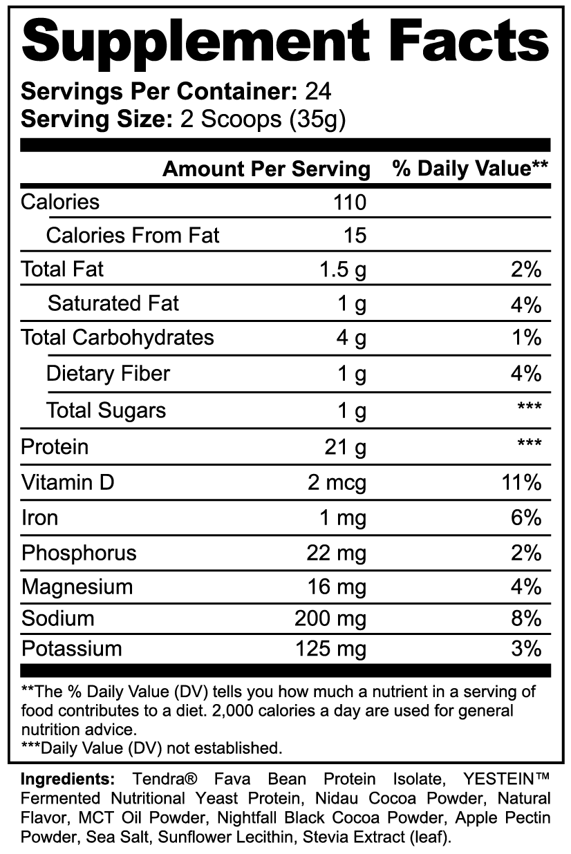 Plant Based Protein Powder- Chocolate