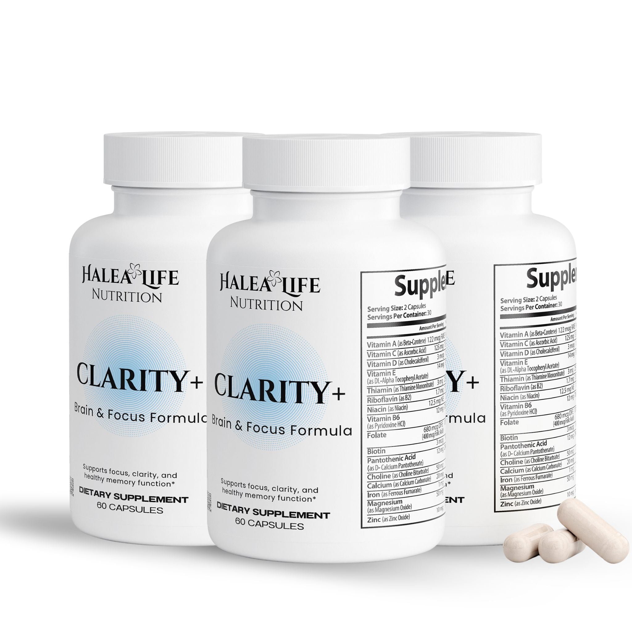 Clarity: Brain & Focus Formula 3 Pack