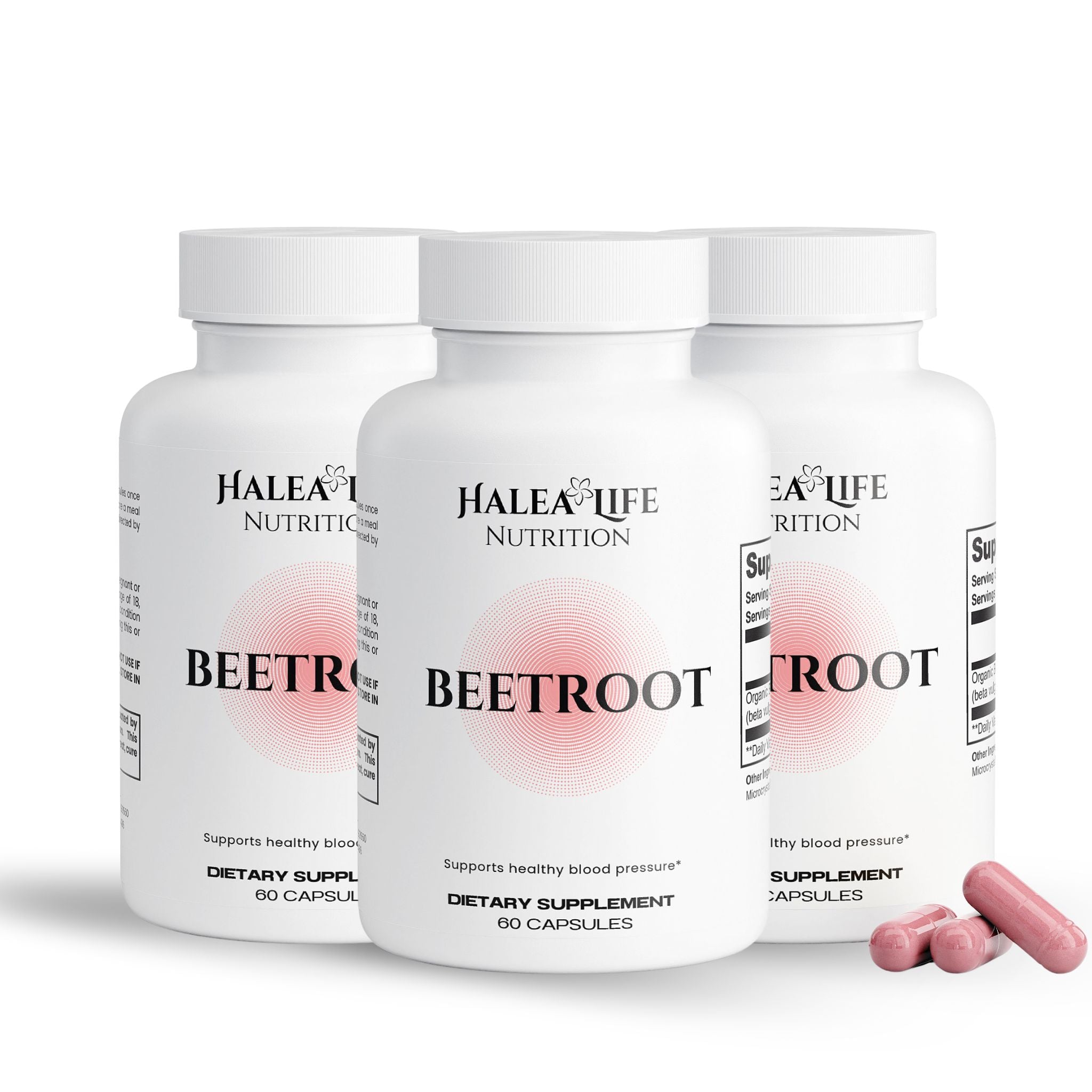 Organic Beetroot Powder Capsule 3 Pack