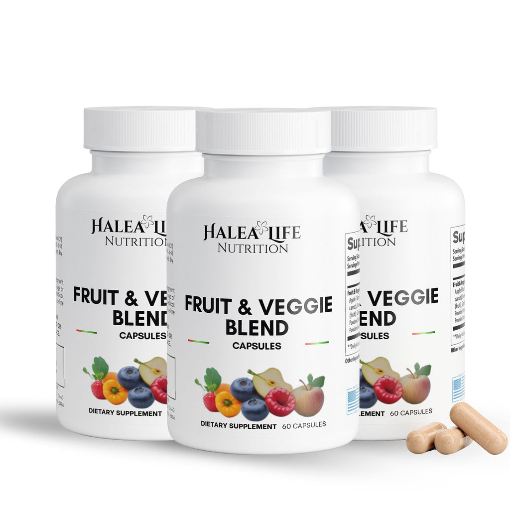 Fruit & Veggie Blend Capsules — 3 Pack |Halea Life: Nutrition & Skincare