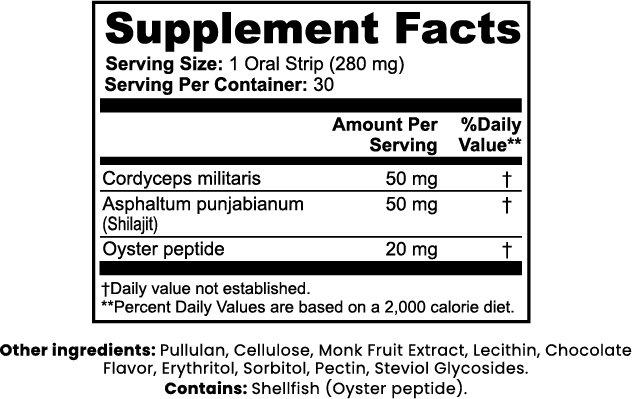 Thrive Shilajit + Cordy Oral Strips