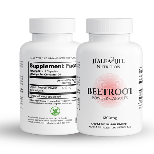 Organic Beetroot Powder Capsules