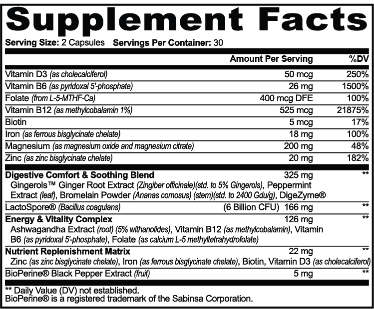 Metabolic Core GLP-1 Lifestyle Support Capsules