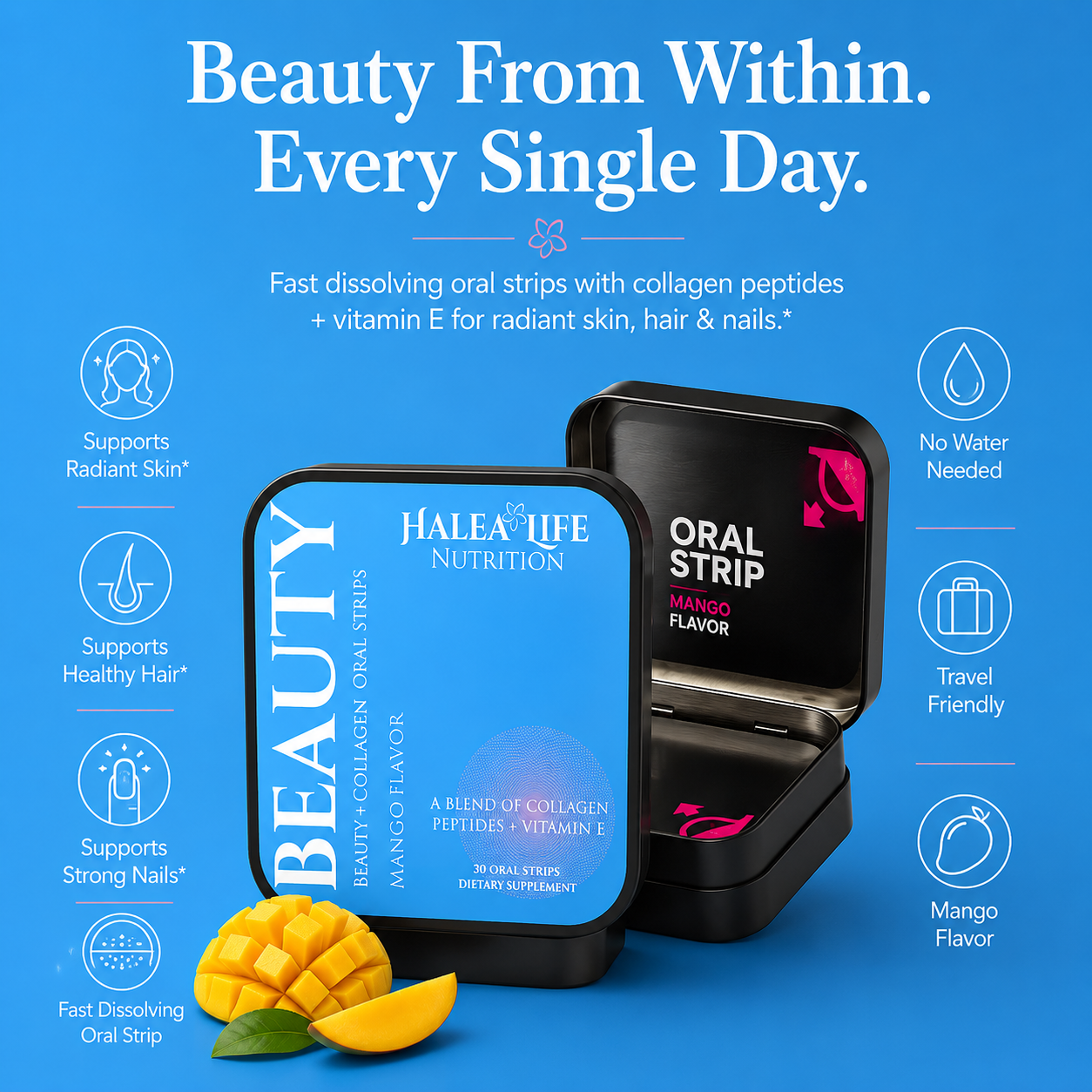 Beauty Strips - Collagen Peptides + Vitamin E