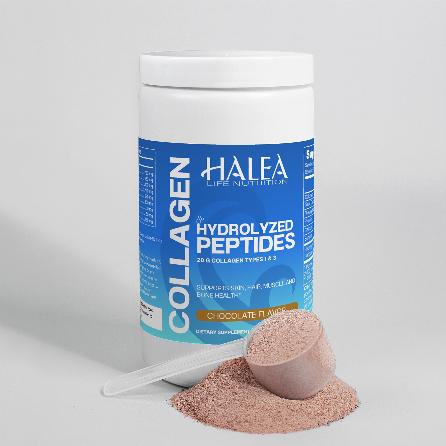 Halea Life Nutrition Hydrolyzed Collagen Peptides with Cocoa