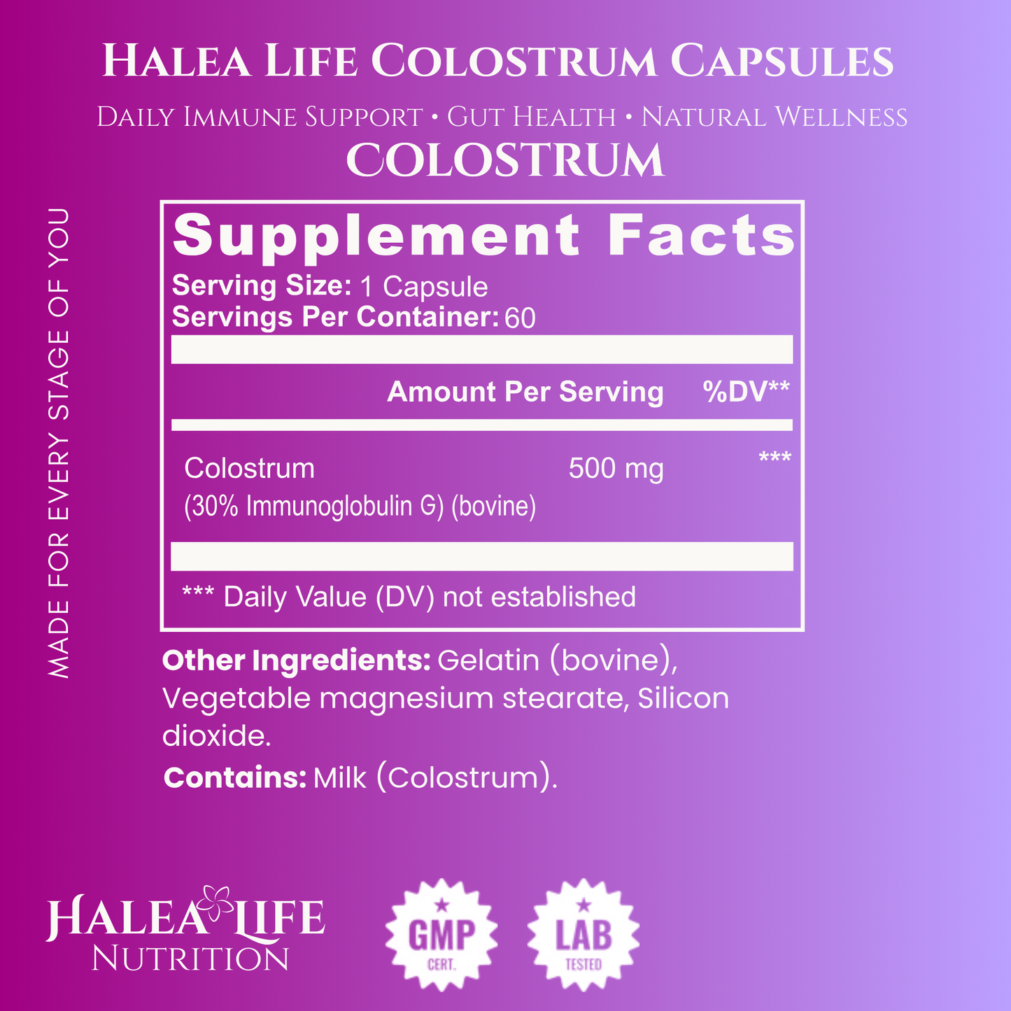 Halea Life Colostrum Capsules