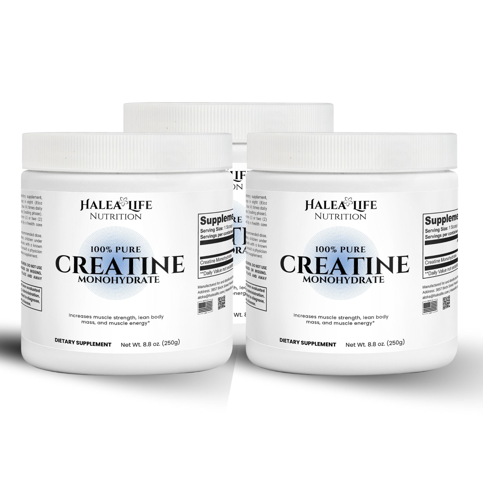100% Pure Creatine Monohydrate 3 Pack
