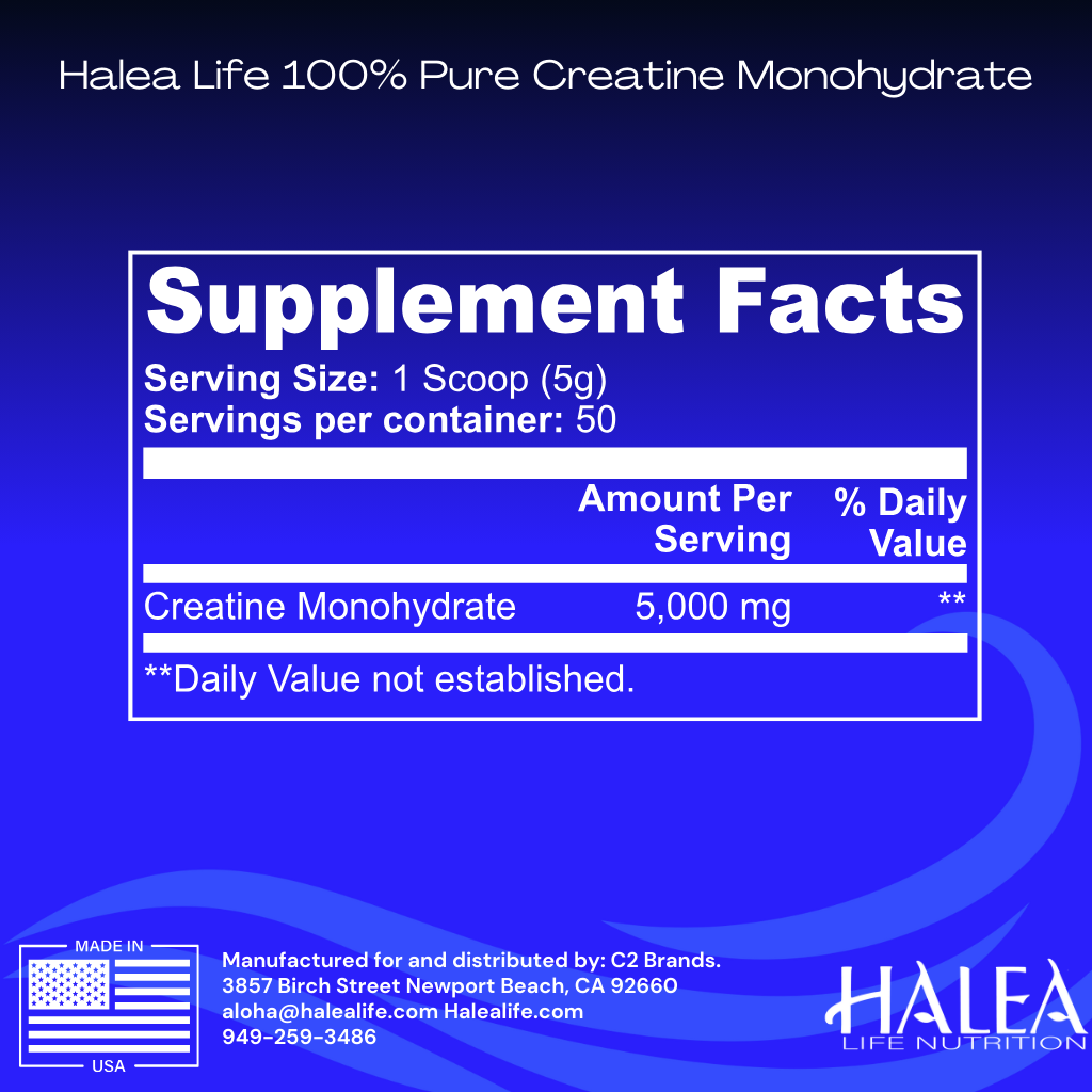 Halea Life Nutrition 100% Pure Creatine Monohydrate