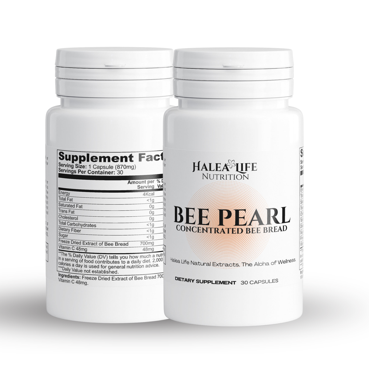 Bee Pearl Capsules | Bee Bread & Vitamin C | Halea Life – Halea Life ...