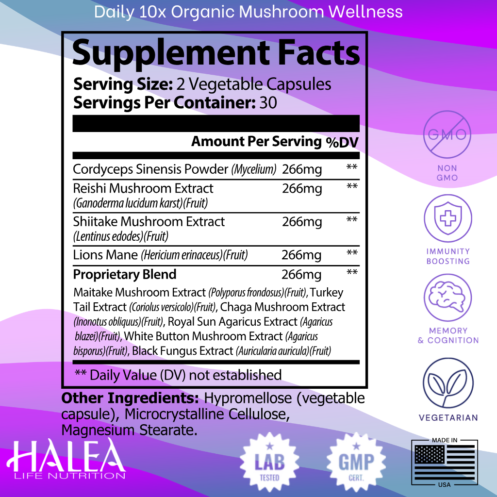 Daily 10x Organic Mushroom Wellness
