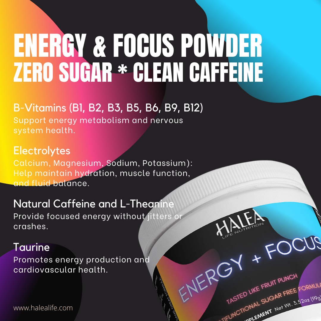 Halea Life Nutrition Energy + Focus + Hydration Drink Mix - Original