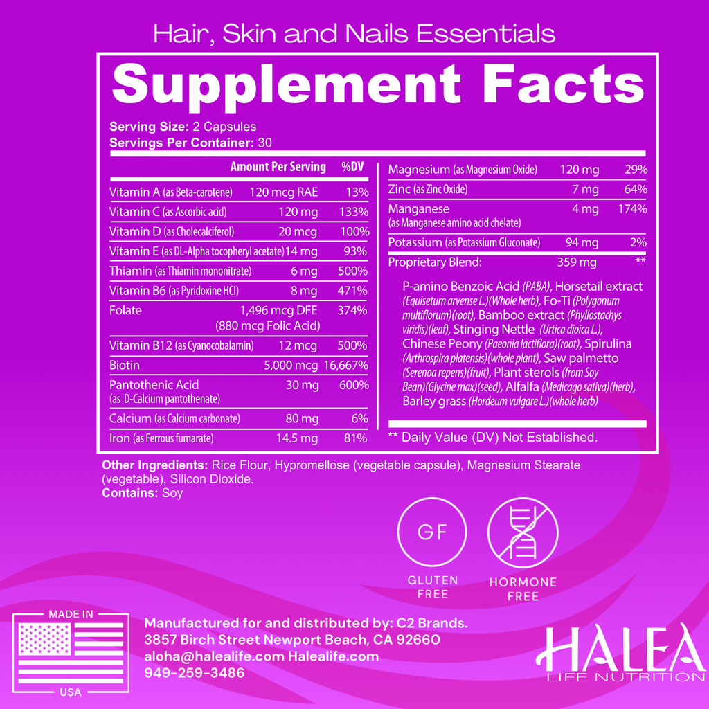 Halea Life Nutrition Halea Life Glow: Hair, Skin & Nails Essentials