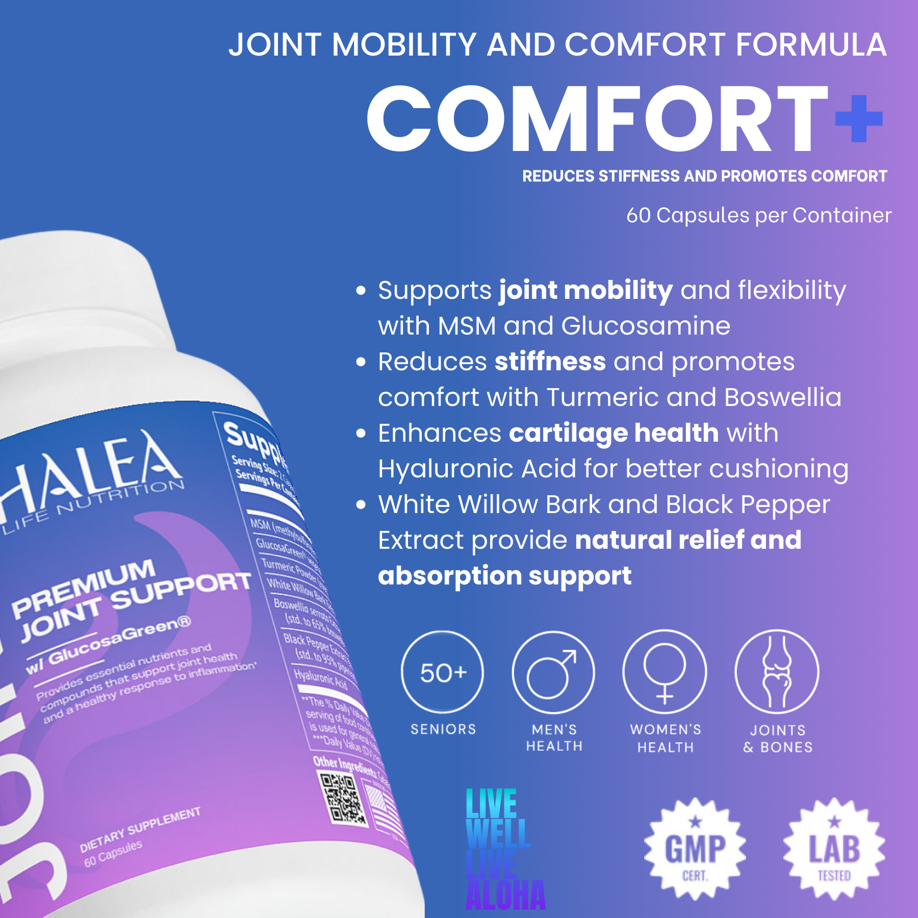 Halea Life Nutrition Halea Life Joint Comfort+ Capsules