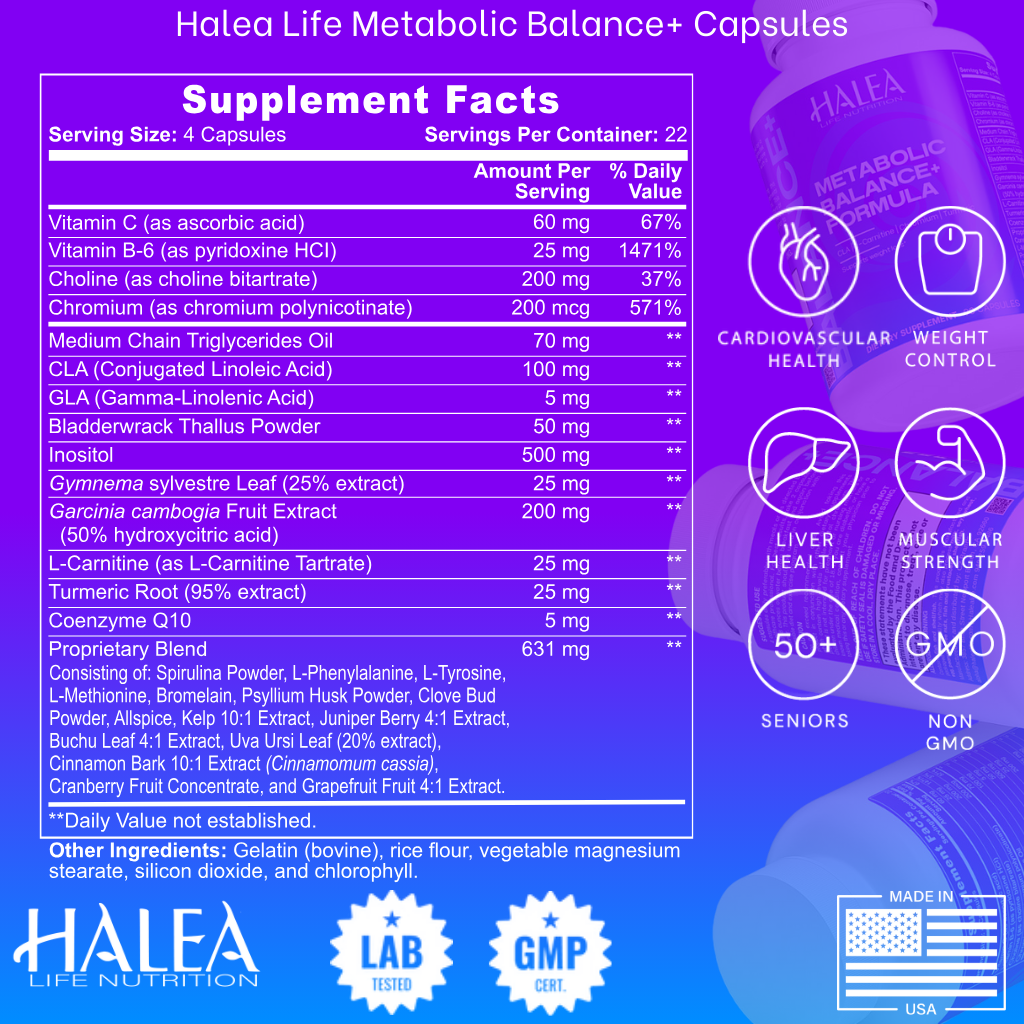 Halea Life Nutrition Metabolic Balance+ Capsules