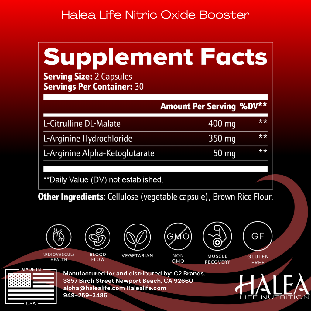 Halea Life Nutrition Nitric Oxide Booster
