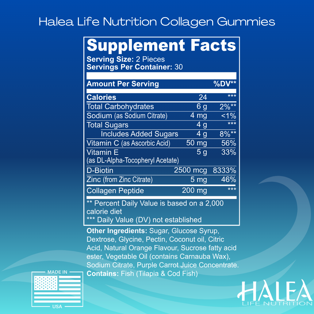 Halea Life Nutrition Radiant Beauty Collagen Gummies