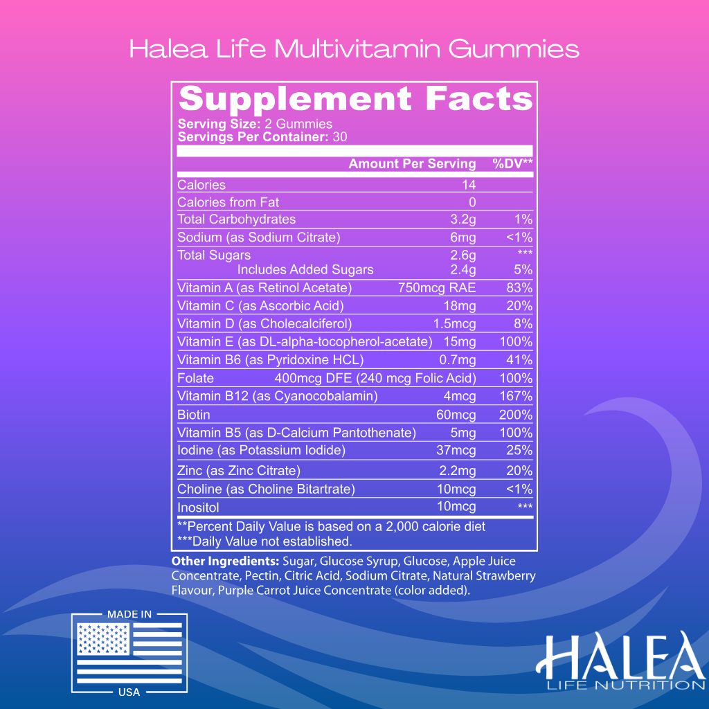 Halea Life Nutrition Everyday Multivitamin Gummies