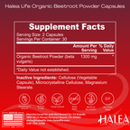 Halea Life Nutrition Organic Beetroot Powder Capsules