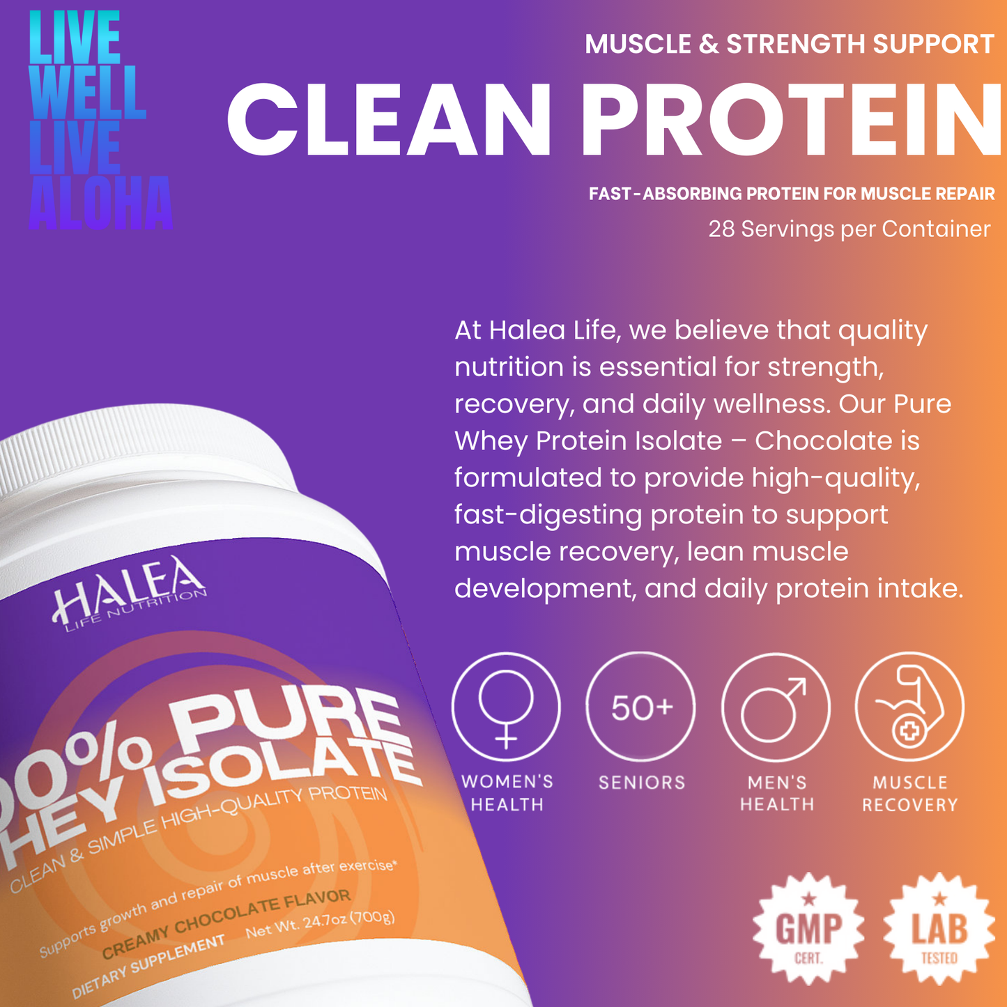 Halea Life Pure Whey Protein Isolate