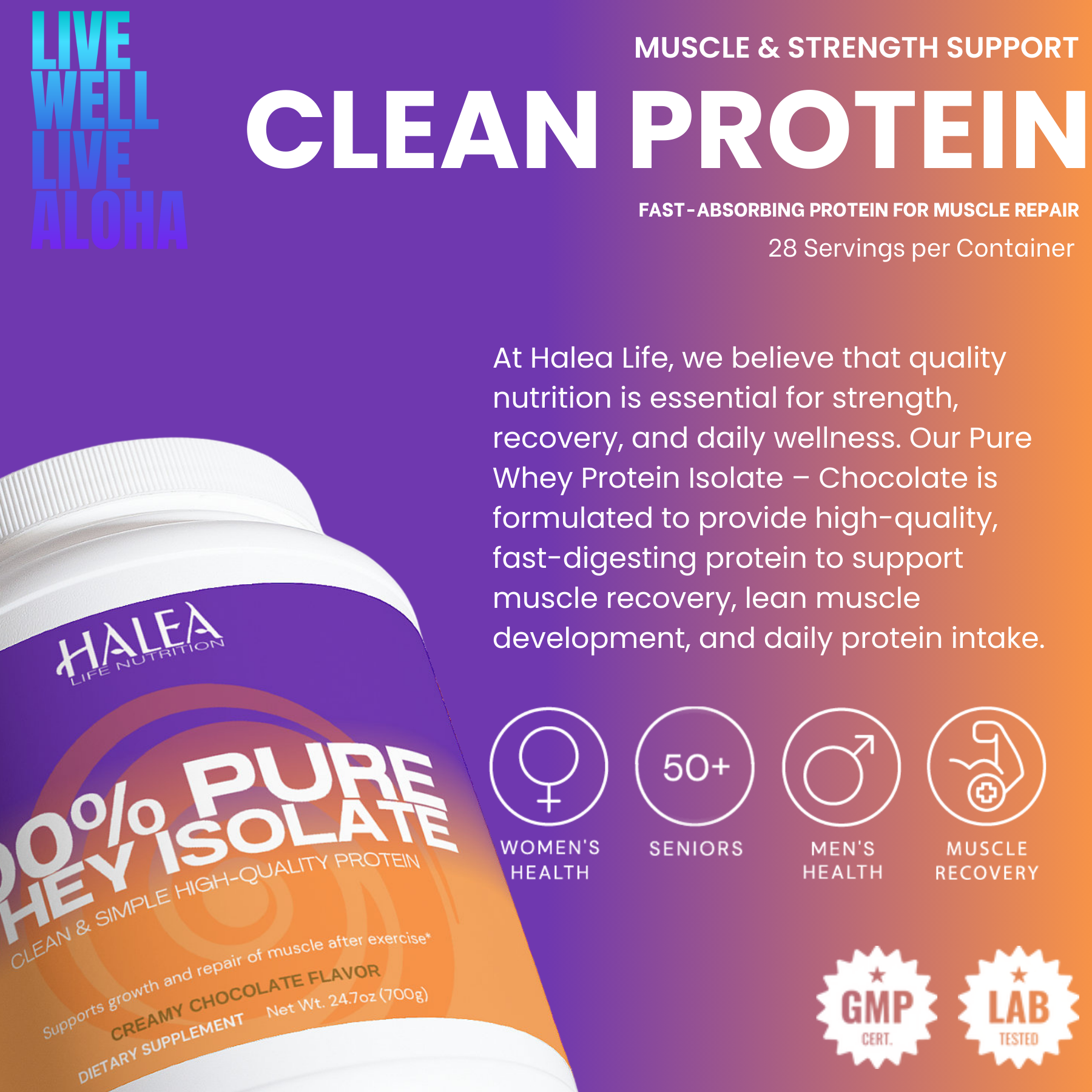 Halea Life Pure Whey Protein Isolate