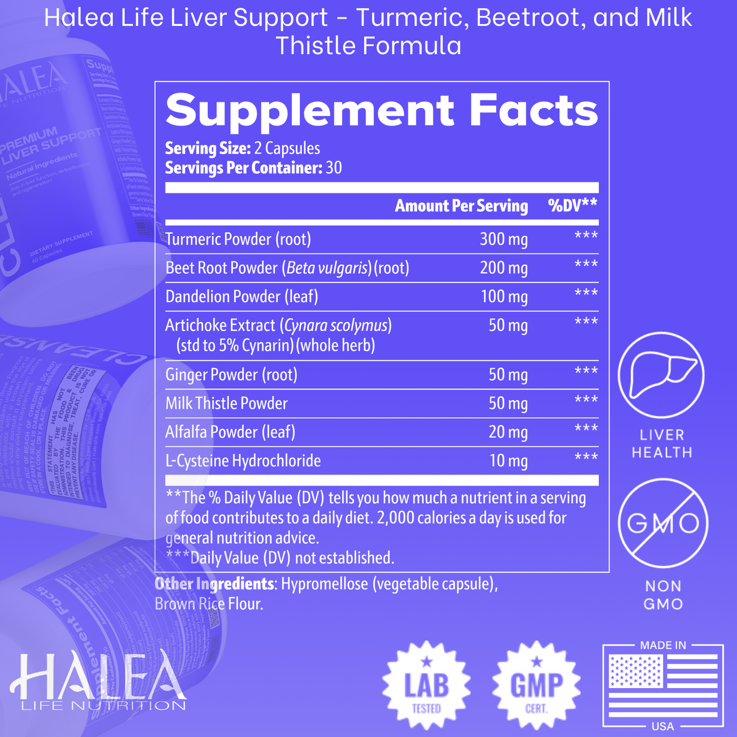 Halea Life Natural Detox + Liver Support Blend