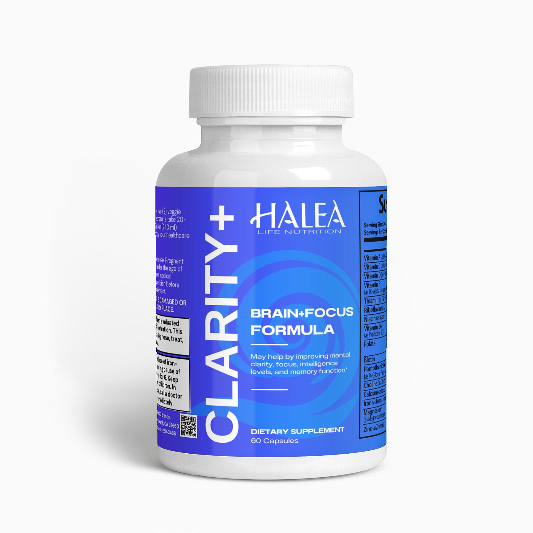 Halea Life Nutrition Clarity: Brain & Focus Formula