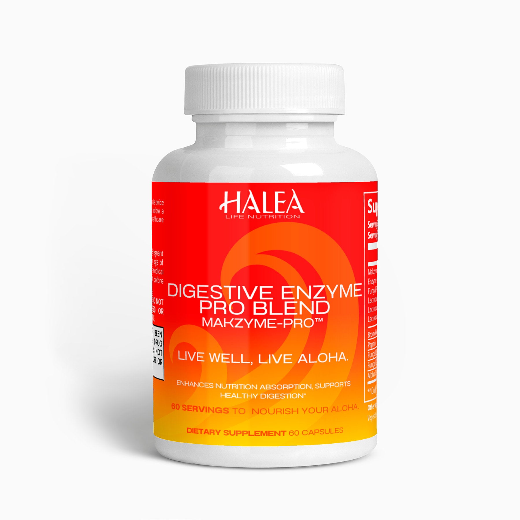 Halea Life Nutrition Digestive Enzyme+ with Probiotics, Bromelain & Papain