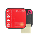 Halea Life Energy Focus Oral Strips product packaging with caffeine L-theanine and vitamin B12