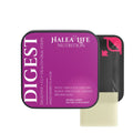 Halea Life Digestive Support Oral Strips product packaging with probiotics and digestive enzymes