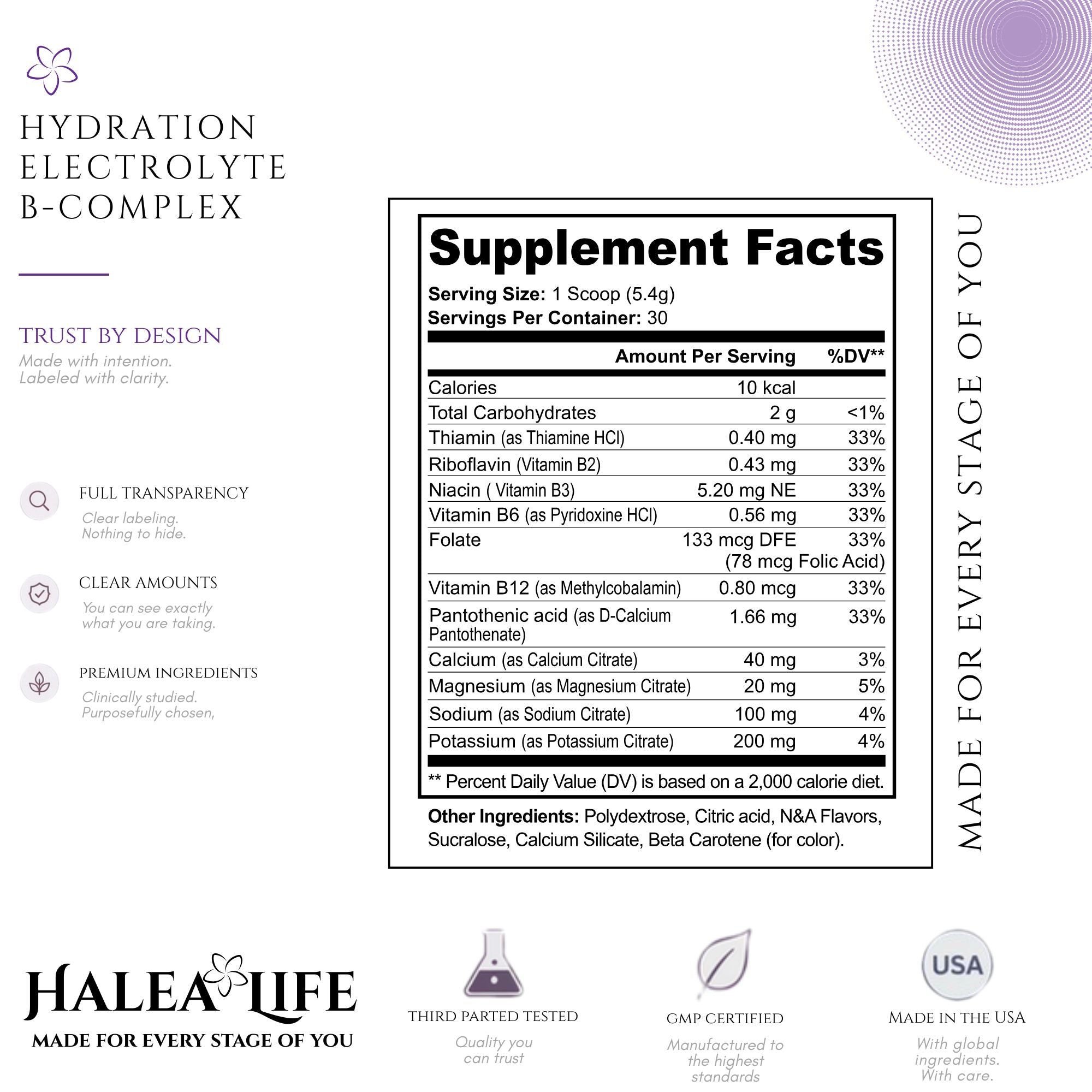 Hydration Electrolyte B-Complex Passion Fruit