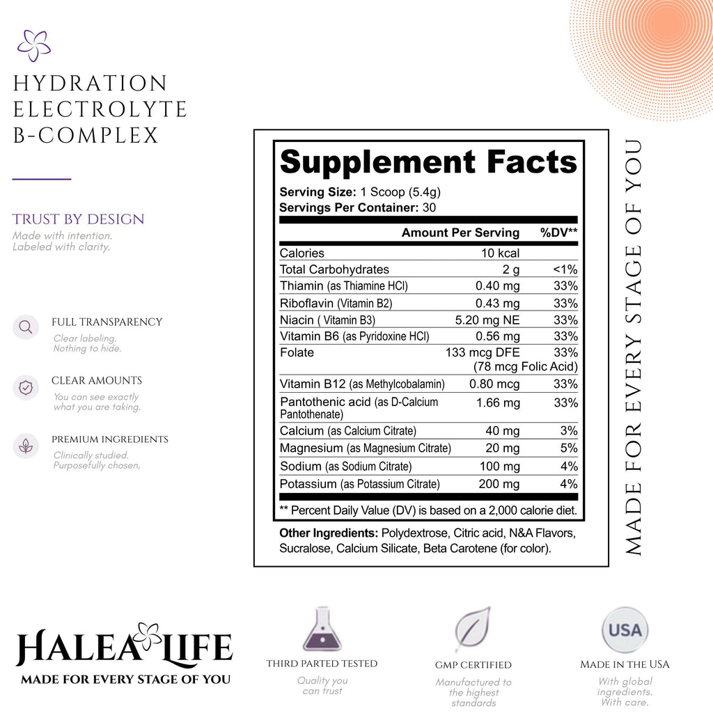 Hydration Electrolyte B-Complex Peach Mango