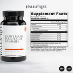Halea Life supplement bottle with label and supplement facts on a white background